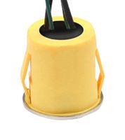 MALLORY FWPQ19-FW1-S0Z2 Vandal Resistant Switch, 19 mm, SPST-NO, Off-On, Round, Transparent