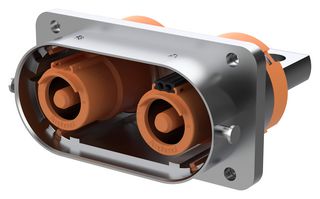 AMPHENOL SINE/TUCHEL C2152BG2100001 High Power Connector, Code B, w/ HVIL, PowerMate Series, Receptacle, 1.5 kVDC, 520 A, Panel Mount