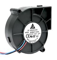 DELTA ELECTRONICS BFB0712HH-AWPH Fan Blower, BLDC, 12 VDC, DC, 75.7 mm, 25 mm, 15.327 CFM