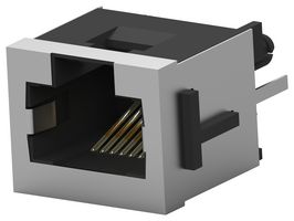 TE CONNECTIVITY - AMP 100616-2 Modular Connector, RJ45 Jack, 1 x 1 (Port), 8P8C, Cat3, Through Hole Mount