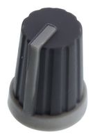 MULTICOMP MC21062 Perilla, Splined Shaft, 6 mm, Rubber, Redondo Estriado con Línea Indicadora, 13 mm