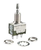 NKK SWITCHES MB2511S4W01 Botón Pulsador, Miniatura, MB2400 Series, 0.256 ", SPDT, Encendido-(Encendido), Émbolo para la Tapa