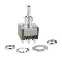 NKK SWITCHES M2027E2A1W01 Interruptor (Switch) de Palanca, Miniatura, Encendido-Encendido-(Encendido), SP3T, No Iluminado