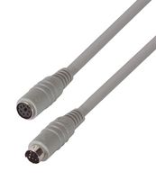 L-COM DK226MF-3 Computer Cable, Mini DIN 6 Position Plug, Mini DIN 6 Position Plug, 3 ft, 914.4 mm, Gray
