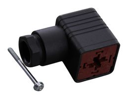 HIRSCHMANN GDM 3011 J BLACK Rectangular Power Connector, 3 Contacts, GDM Series, Cable Mount, Screw, Receptacle