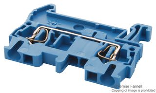 PHOENIX CONTACT ST 2,5 BU Bloque de Terminal c/Montaje en Riel DIN, 2 Posiciones, 28 AWG, 12 AWG, 4 mm², Pinza, 31 A
