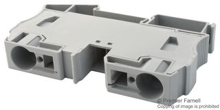 PHOENIX CONTACT 3036178 DIN Rail Mount Terminal Block, 2 Positions, 14 AWG, 2 AWG, 35 mm², Clamp, 125 A