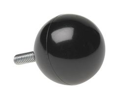 CARLING TECHNOLOGIES MS2-B-34-615-2-1CB-A-0NC Knob, Threaded Shaft, 0.25 ", Phenolic, Ball, 1 ", 0030 Series