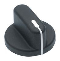 DAVIES MOLDING 1506-B Knob, Round Shaft, 6.35 mm, Nylon (Polyamide), Bar Skirted with Indicator Line, 41.15 mm