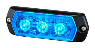 PATLITE (U.S.A.) LPT-1M1-B Warning Light, Blinking/Continuous/Flashing, Blue, 24 VDC, 6 W
