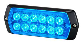 PATLITE (U.S.A.) LPT-2M1-B Warning Light, Blinking/Continuous/Flashing, Blue, 24 VDC, 14.4 W