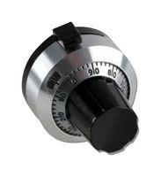 TT ELECTRONICS / BI TECHNOLOGIES 2606 Disco Contador de Vueltas, Cromo Satinado, 20 Vueltas, Diá. Eje 0.25", Plástico Negro, -55°C a 71°C