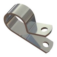 ESSENTRA COMPONENTS AL3A Fastener, Screw Mount Cable Clamp, 4.8 mm, Aluminum Alloy, 9.5 mm