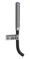TELEMECANIQUE SENSORS XS505R1NAL2 Sensor de Proximidad Inductivo, 4 mm, Cilíndrico, 12-24 VCD, Salida NPN-NO, Cable 2m