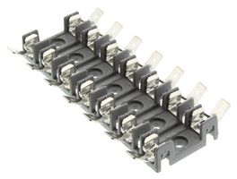 LITTELFUSE 03540907ZXGY Portafusible, Cartucho, 7 Fusibles, 30A, 600 VCA, 600 VCD, 1/ 4" x 1-1/4" 3AB, 3AG, Conexión Rápida