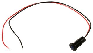 VCC / VISUAL COMMUNICATIONS COMPANY CNX_480_1_BTP_12 LED Panel Mount Indicator, Ruggedized, Blue, 3 VDC, 10.1 mm, 20 mA, 1.3 cd, NEMA 4