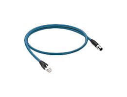 LUMBERG AUTOMATION 0985 806 103/1M Cable de Sensor, Código D, Verde Azulado, M12 Macho, RJ45 Macho, 4 Contactos, 1 m, 3.3 ft