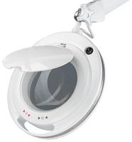 LIGHTCRAFT LC9090LED Lupa, LED, 3 Dioptrías, 5 Dioptrías Aumento, Brazo 125cm, Plug UK, EU