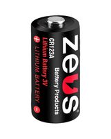 ZEUS BATTERY PRODUCTS ZEUS CR-123A Batería, 3 V, CR123A, Dióxido de Manganeso-Litio, 1.5 Ah, Positivo Elevado y Negativo Plano, 1