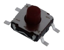 E-SWITCH TL6150BF160QG Tactile Switch, Top Actuated, Round Button, 0.05 A, 12 VDC, 160 gf, TL6150 Series, SMD