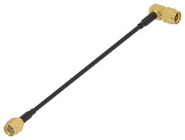 TE CONNECTIVITY L000869-03 Cable RF / Coaxial ensamblado, 24 ", 609.6 mm, RG316, SMA Macho Recto, SMA Macho de Ángulo Recto