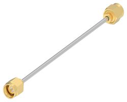 TE CONNECTIVITY 2480661-2 RF / Coaxial Cable Assembly, Hand Formable, 4 ", 101.6 mm, EPC-086 Semi-Flex, SMA Plug, SMA Plug
