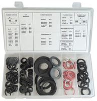 MULTICOMP PRO MP014773 Sealing Washer Set, Red Fiber/Rubber/Faucet/Foam/Aluminum Washer, C-Clips, Nylon/Rubber O-Rings