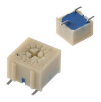 BOURNS 3361P-1-501GLF Recortador, Una Vuelta, Cermet, Ajuste Superior, 500 ohm, Surface Mount, 1 Vueltas