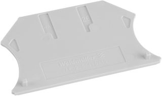 WEIDMULLER 1050090000 Placa Final, Uso con Bloque de Terminales Serie W, 1.5mm x 56mm x 33.5mm, Blanco, Wemid