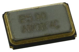ABRACON ABM3B-25.000MHZ-B2-T Crystal, Surface Mount, 25 MHz, SMD, 5mm x 3.2mm, 50 ppm, 18 pF, 20 ppm, ABM3B Series