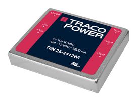 TRACO POWER TEN 25-2411WI Convertidor CD/CD Pasante Aislado, ITE, DIP, 4:1, 25 W, 1 Salida, 5 VDC