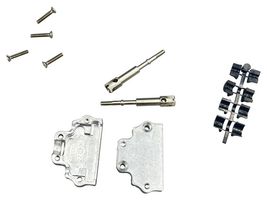 NORCOMP 966-015-030R121 D Sub Backshell, 15 Pos, 966 Series, DA, 180°, Zinc Diecast Body