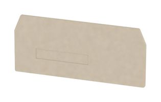 WEIDMULLER 1748660000 Accesorio, Bloque de Terminales Weidmuller ZDU 10, Placa Final, Serie Z