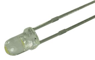 MULTICOMP PRO MCL034SWC-WH1 LED, Blanco, Through Hole, T-1 (3mm), 20 mA, 3.4 V, 2.7 cd