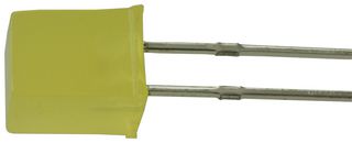 MULTICOMP PRO MCL293YD LED, Amarillo, Through Hole, 5mm x 5mm, 20 mA, 2.1 V, 590 nm
