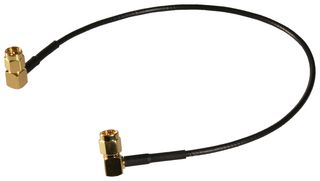 AMPHENOL RF 135104-02-12.00 RF / Coaxial Cable Assembly, 90° SMA Plug to 90° SMA Plug, RG174/U, 50 ohm, 1 ft, 305 mm, Black