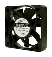 ADDA AD04012VB107100 DC Axial Fan, 12 V, Square, 40 mm, 10.5 mm, Ball Bearing, 11.701 CFM