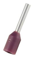MULTICOMP PRO MP016955 Wire Ferrule, Single Wire, 24 AWG, 0.25 mm², 6 mm, Violet