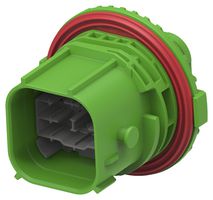 TE CONNECTIVITY 1-2490960-3 Carcasa de Conector Automotriz, Código C, Verde, NTSEAL Series, Receptáculo eléctrico