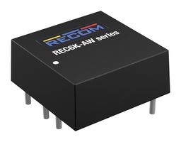 RECOM POWER REC6K-243.3SAW Convertidor CD/CD Pasante Aislado, ITE & Industrial, DIP, 4:1, 6 W, 1 Salida, 3.3 V