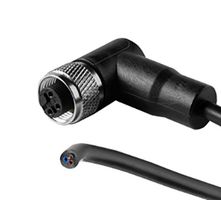 SAME SKY CDM1231-05A-01FRA-1M-67 Sensor Cable, A Coded, 90° M12 Receptacle, Free End, 5 Positions, 1 m, 3.3 ft, CDM1231 Series