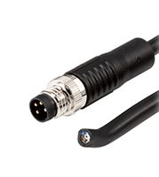 SAME SKY CDM815-04A-01MST-2M-67 Sensor Cable, A Coded, M8 Plug, Free End, 4 Positions, 2 m, 6.6 ft, CDM815 Series