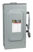 SQUARE D BY SCHNEIDER ELECTRIC DU323RB Interruptor c/Enclavamiento de Seguridad, Sin Fusible, NEMA 3R, 3PST, 240 V, 100 A