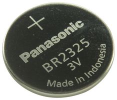 PANASONIC BATTERIES BR2325 Batería, 3 V, Celda de Botón, Polímero de Litio, 165 mAh, Contacto a Presión, 1