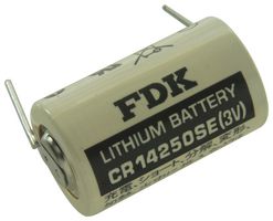 FDK CR14250SET-P1 Batería, 3 V, 1/2AA, Litio, 850 mAh, Pins para PCB, 1