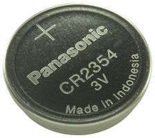 PANASONIC BATTERIES CR-2354/BN Battery, 3 V, Coin Cell, Lithium Manganese Dioxide, 560 mAh, Pressure Contact, 1