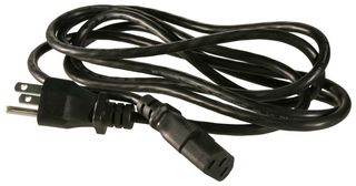 CORCOM - TE CONNECTIVITY GA400 Cable de Alimentación, NEMA 5-15P a IEC 60320 C13, 2.3 m, Negro, Serie CORCOM P