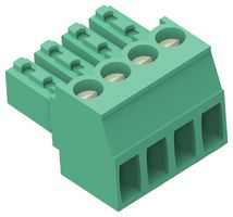 BUCHANAN - TE CONNECTIVITY 284506-5 Terminal de Bloque Enchufable, 3.5 mm, 5 Posiciones, 30 AWG, 14 AWG, Tornillo