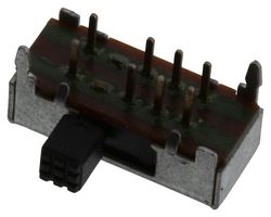 E-SWITCH EG2308 Interruptor (Switch) Deslizable, Subminiatura, DP3T, Through Hole, Serie EG, 100 mA