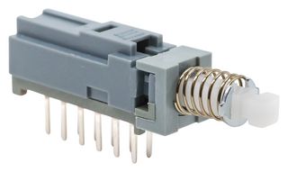 E-SWITCH PBH4UOANAGX Botón Pulsador, PBH Series, 4PDT, Momentáneo, Émbolo para la Tapa